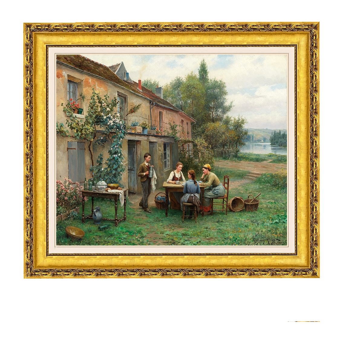 Café no Jardim - Daniel Ridgway Knight