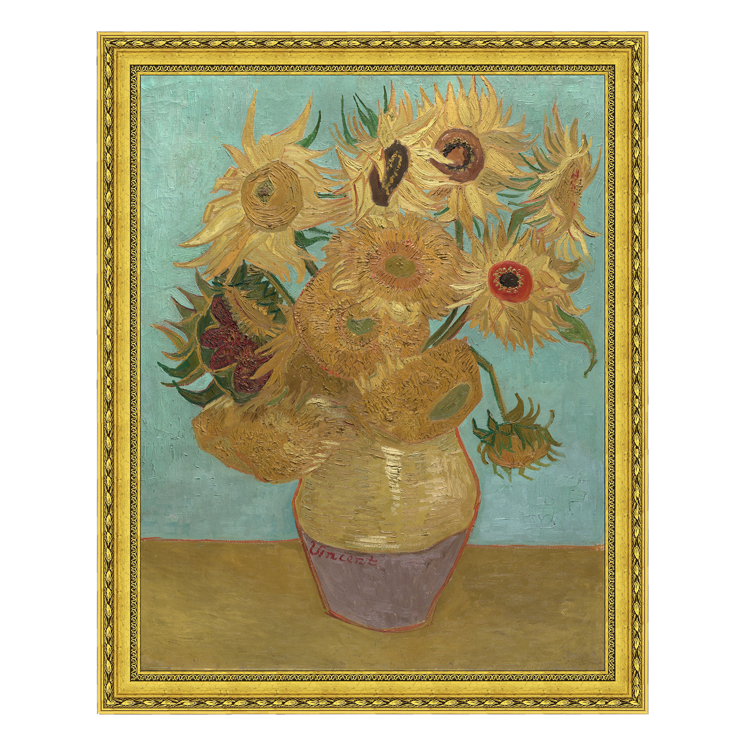 Girassóis - Moldura Floral - Vincent van Gogh