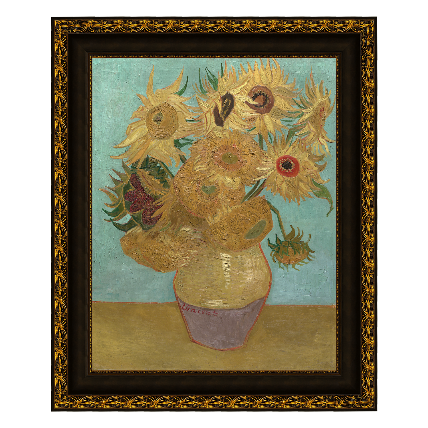 Girassóis - Moldura Madeira Clássia - Vincent van Gogh