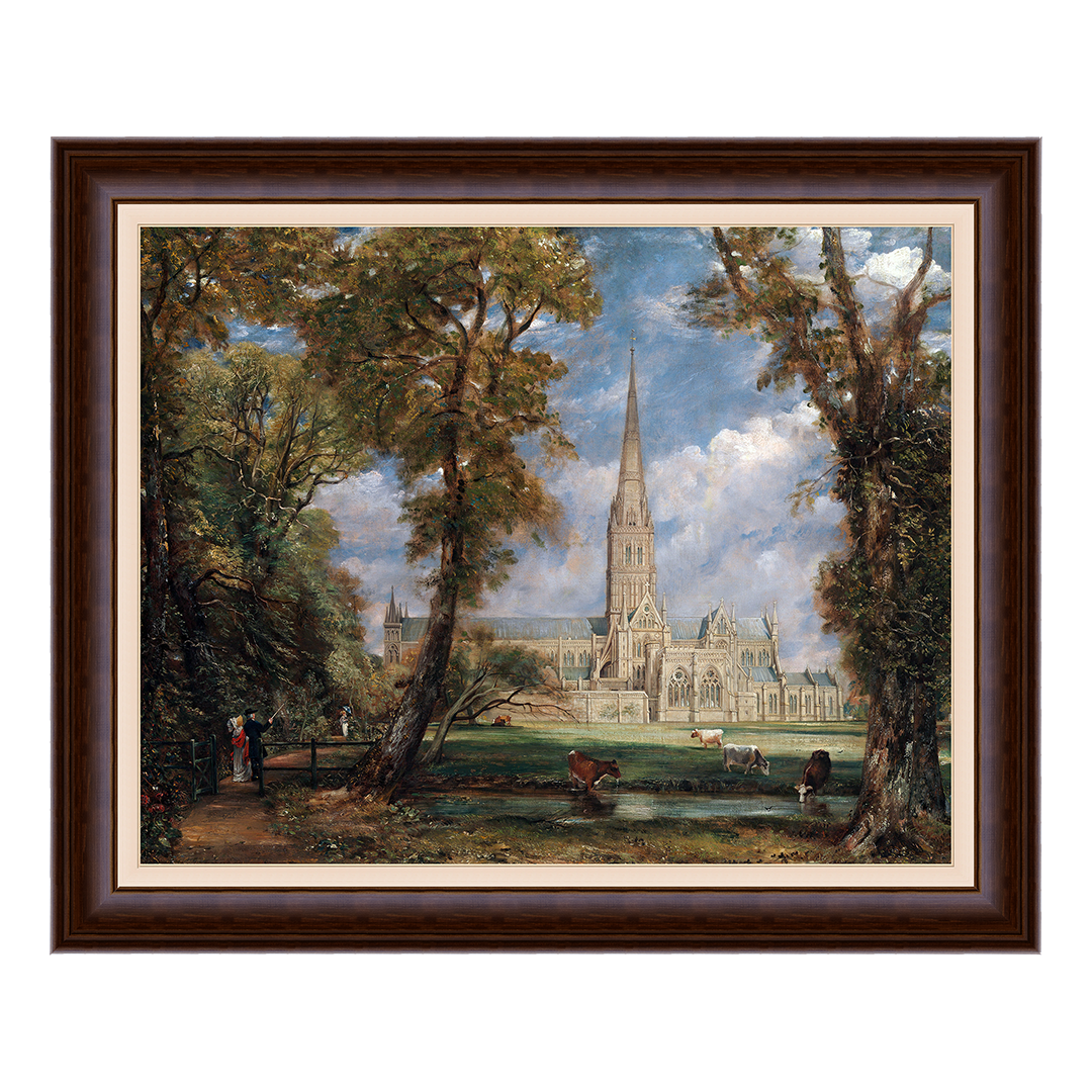 Catedral de Salisbury vista do terreno do bispo - John Constable