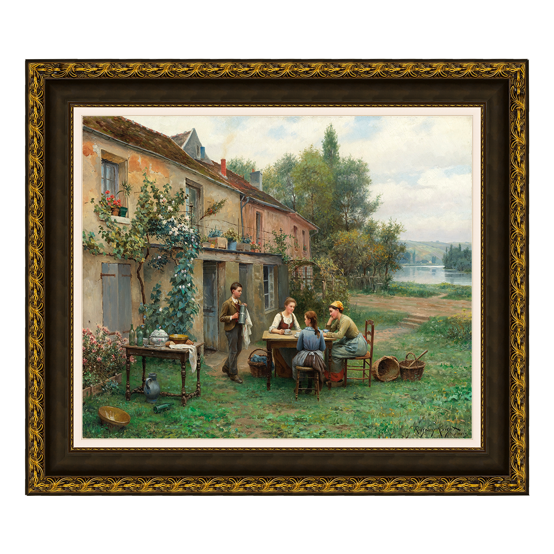 Café no Jardim - Daniel Ridgway Knight