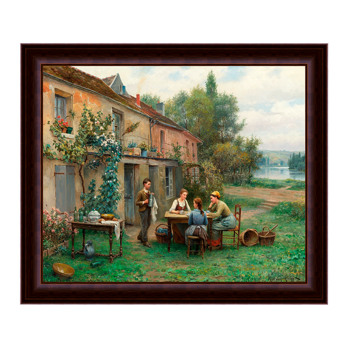 Café no Jardim - Daniel Ridgway Knight