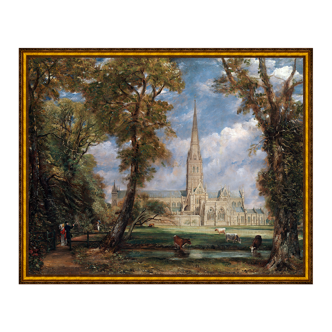 Catedral de Salisbury vista do terreno do bispo - John Constable