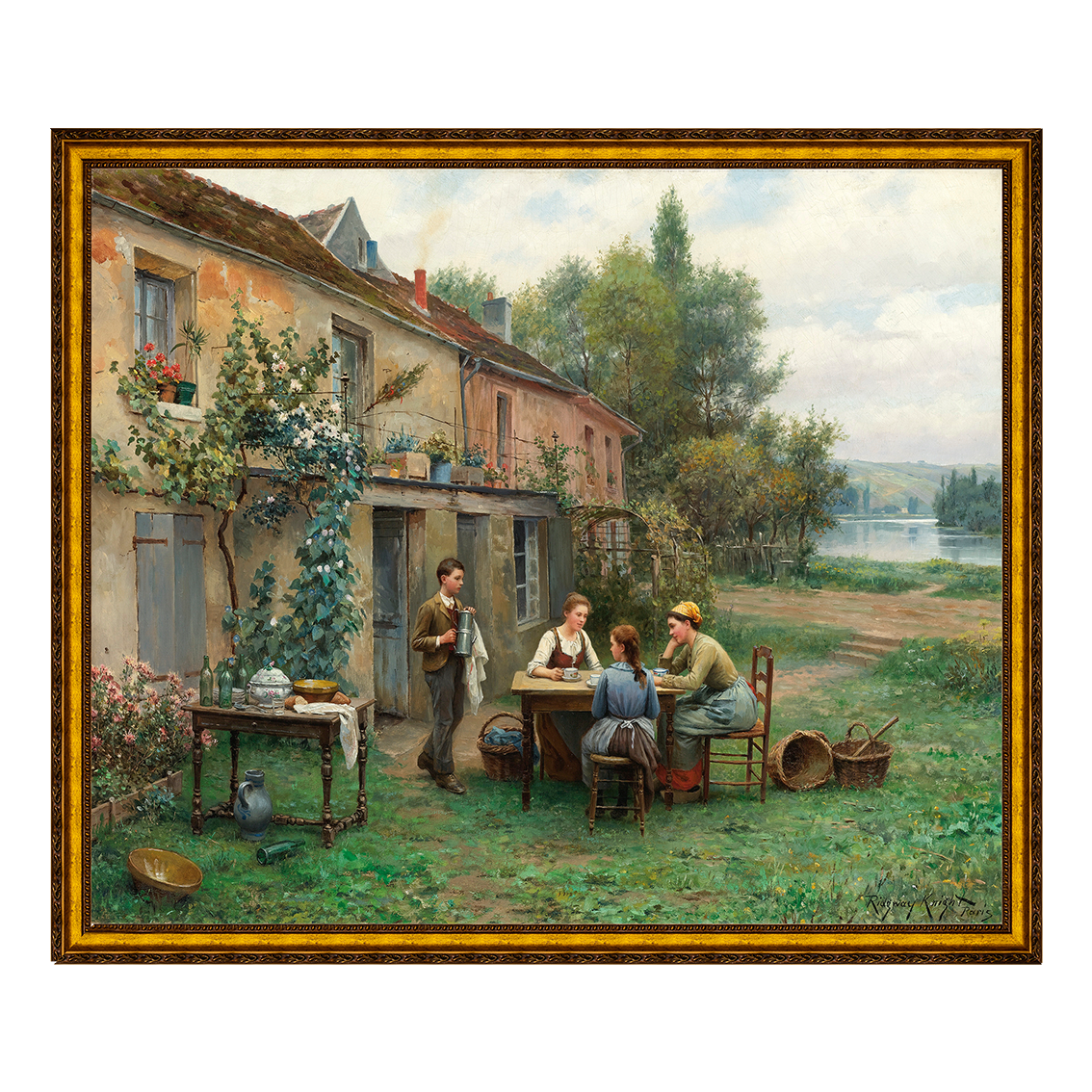 Café no Jardim - Daniel Ridgway Knight