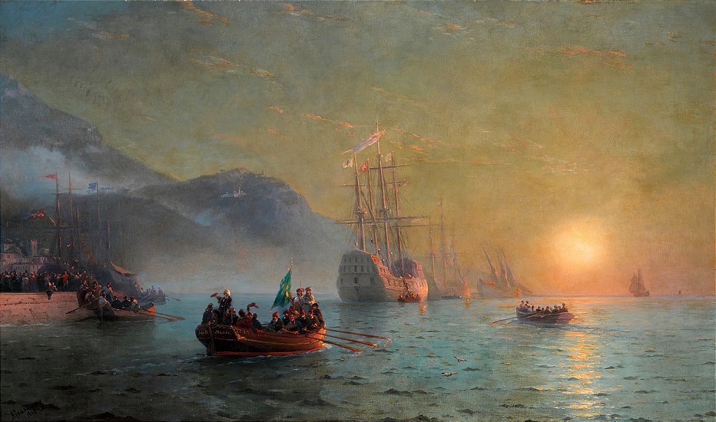 Despedida de Colombo - Ivan Konstantinovich Aivazovsky