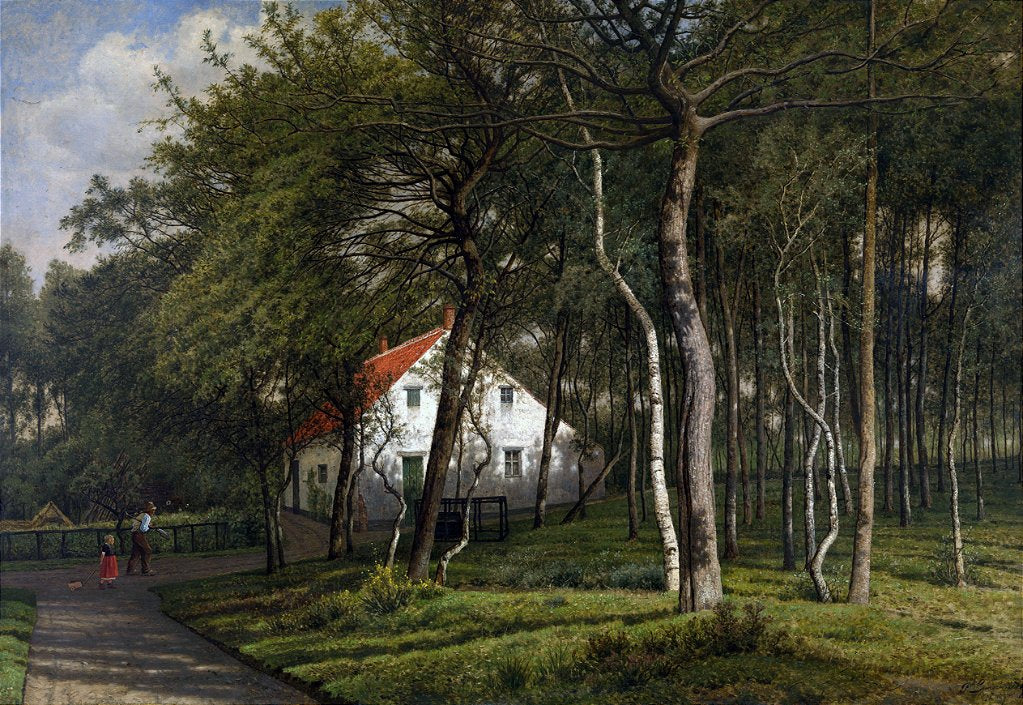 Uma casa de guarda florestal em Putte (1894) - Jean Pierre François Lamorinière