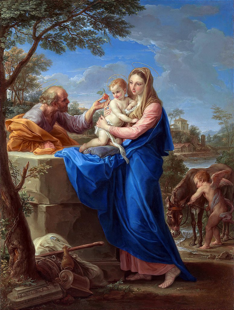 O resto da fuga para o Egito - Pompeo Batoni