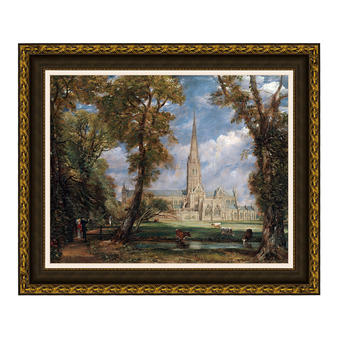 Catedral de Salisbury vista do terreno do bispo - John Constable