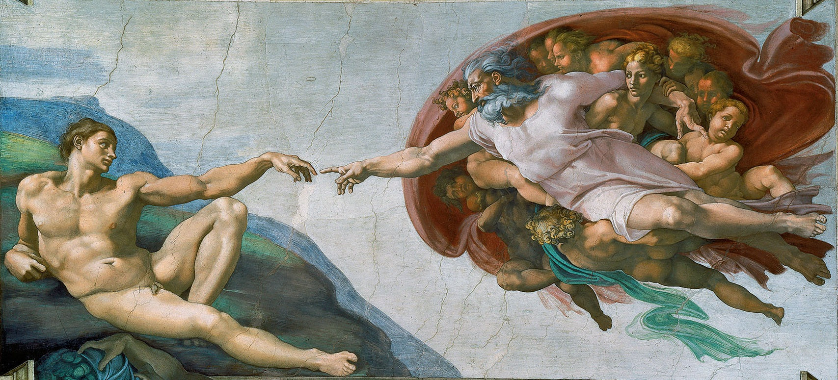 Criação de Adão - Michelangelo Buonarroti