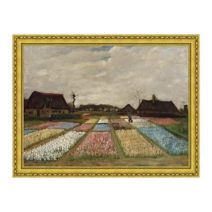 Canteiros de flores na Holanda - Vincent van Gogh
