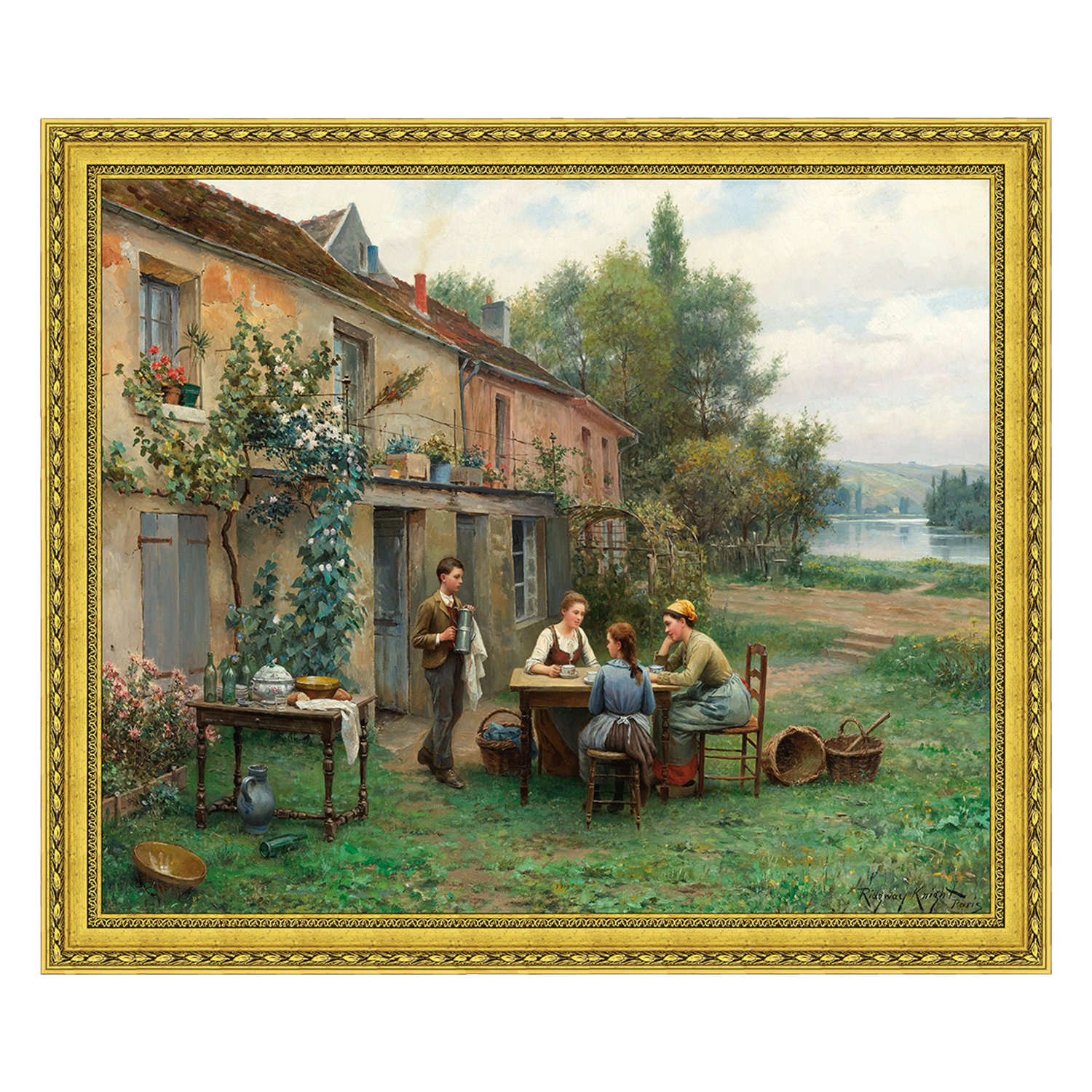 Café no Jardim - Daniel Ridgway Knight