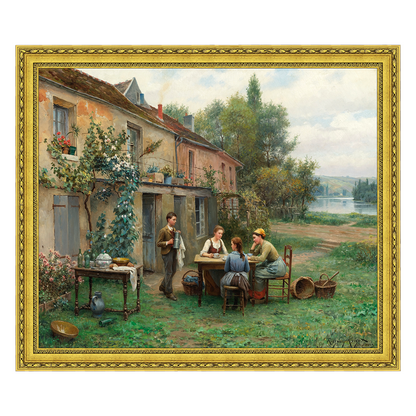 Café no Jardim - Daniel Ridgway Knight