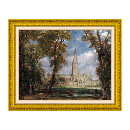 Catedral de Salisbury vista do terreno do bispo - John Constable