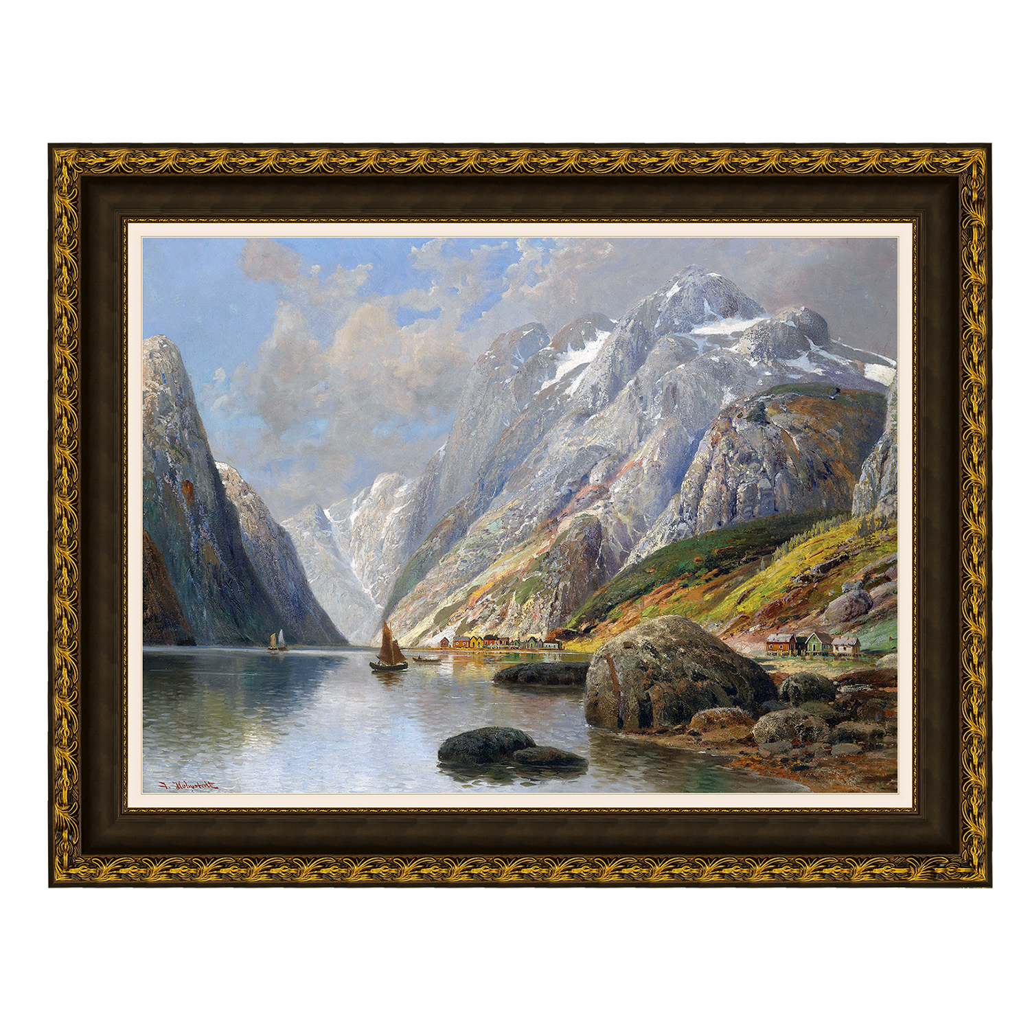 (Holmstedt) Paisagem dos Fiordes - Karl Kaufmann