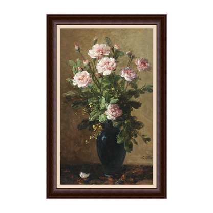 Buquê de rosas em vaso - Eugène Petit