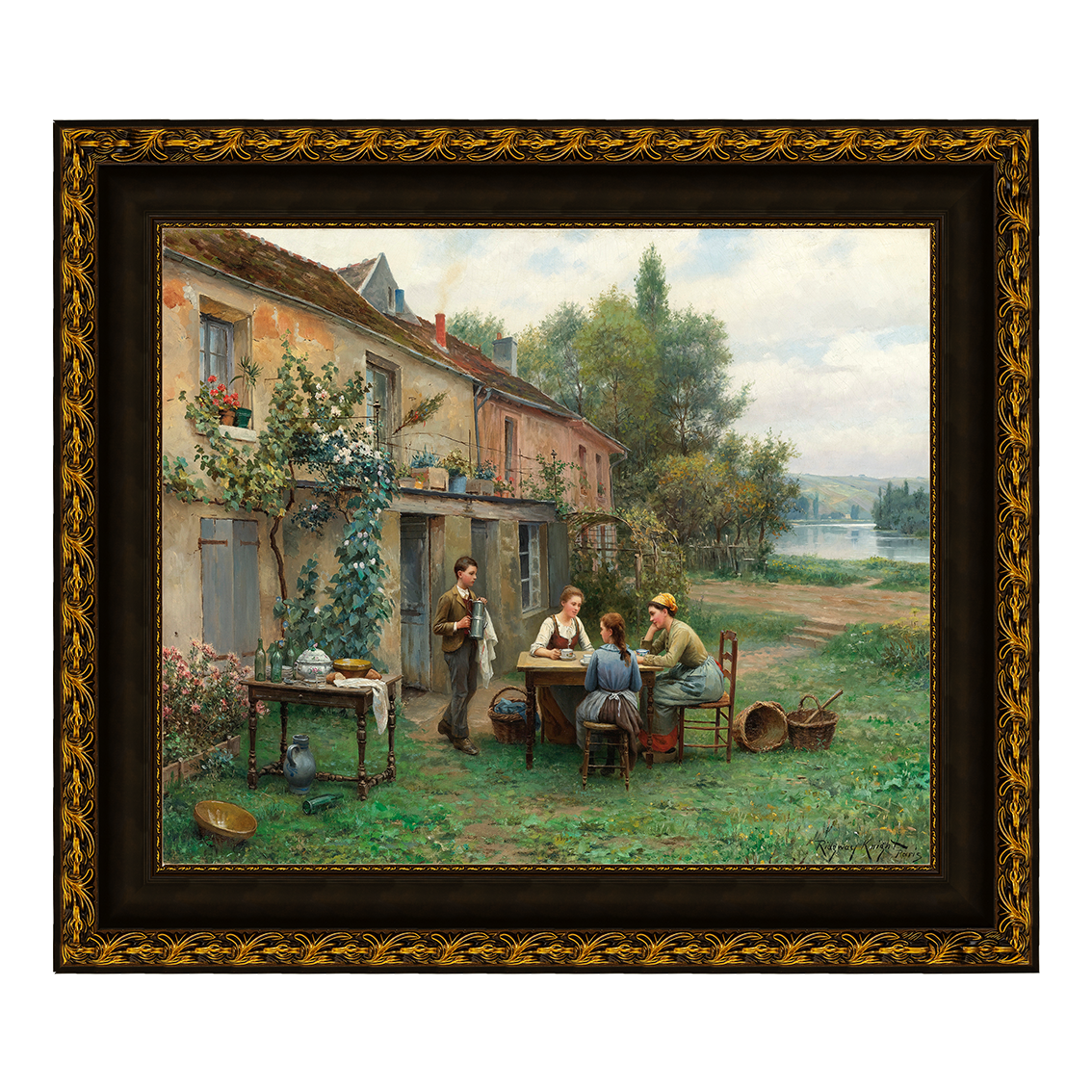 Café no Jardim - Daniel Ridgway Knight