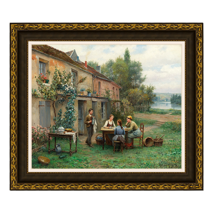 Café no Jardim - Daniel Ridgway Knight