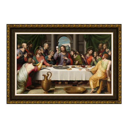 Cavalos pastando sob carvalhos - Johann Baptist Dallinger von Dalling