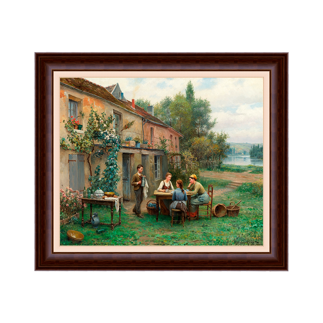 Café no Jardim - Daniel Ridgway Knight