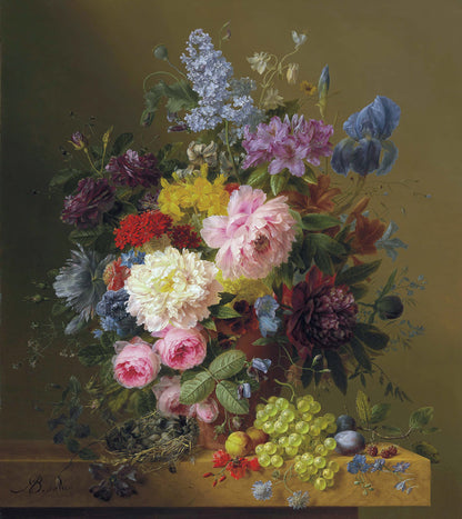 Rosas, Íris e outras Flores - Arnoldus Bloemers
