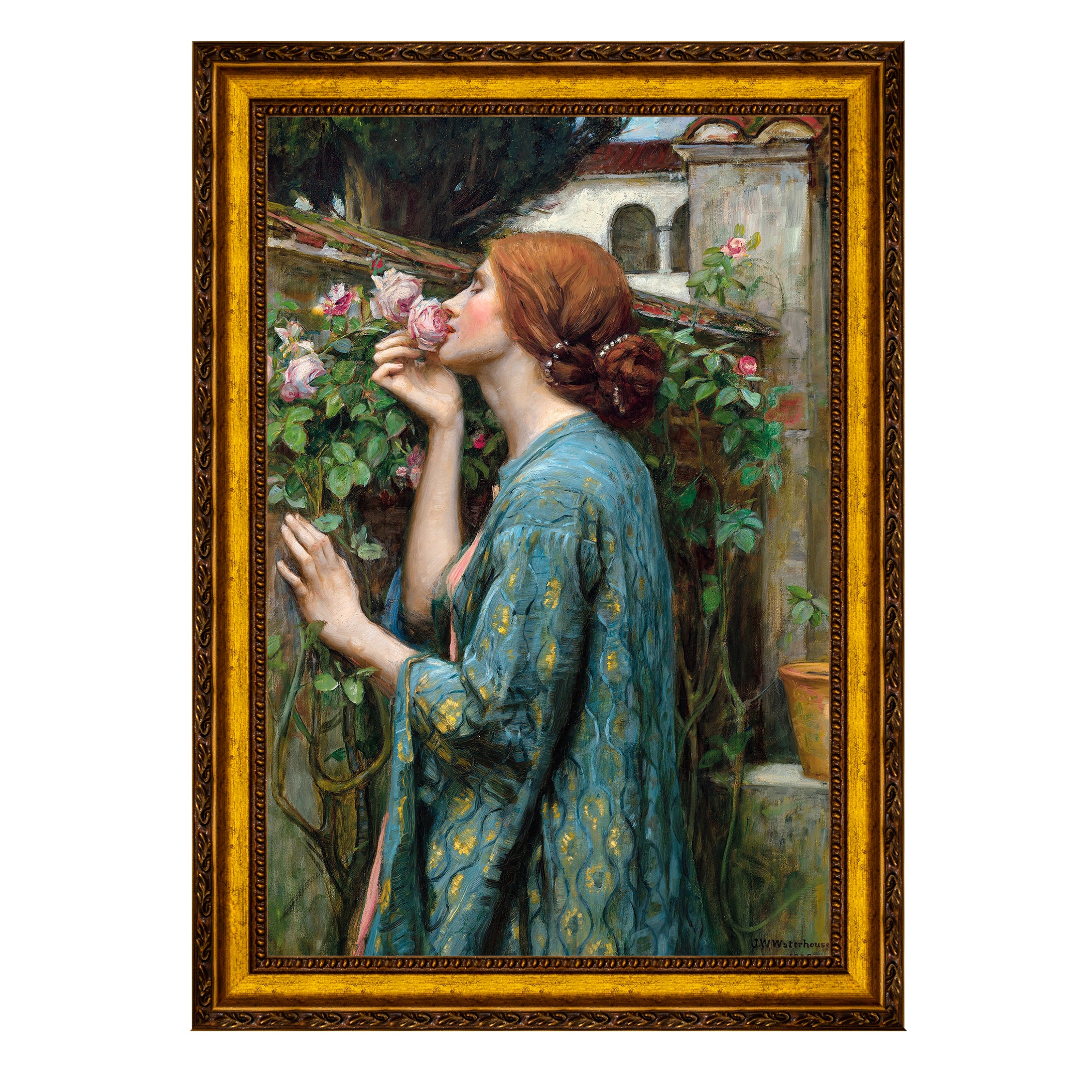 Quadro de Mesa - A Alma da Rosa - John William Waterhouse