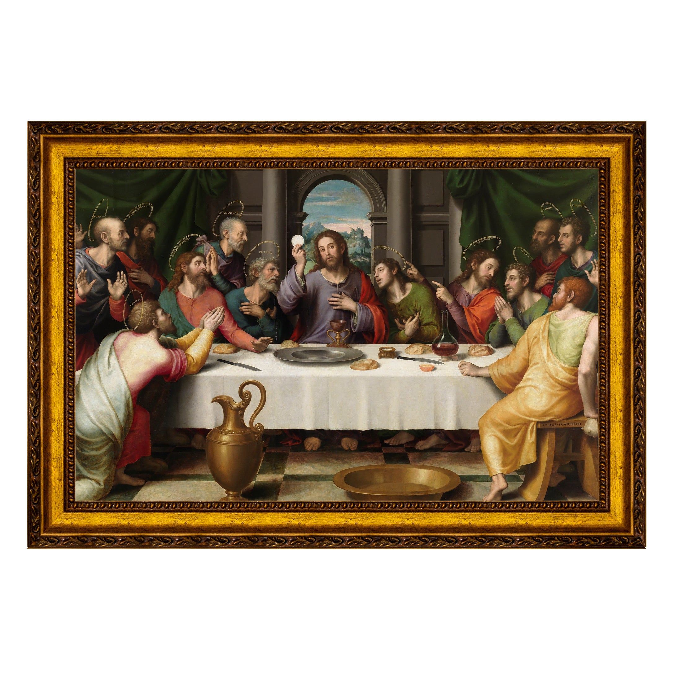 Quadro de mesa - Última Ceia - Juan de Juanes