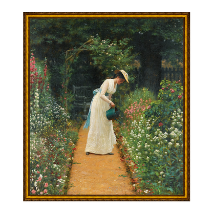 Jardim de Minha Esposa - Edmund Blair Leighton