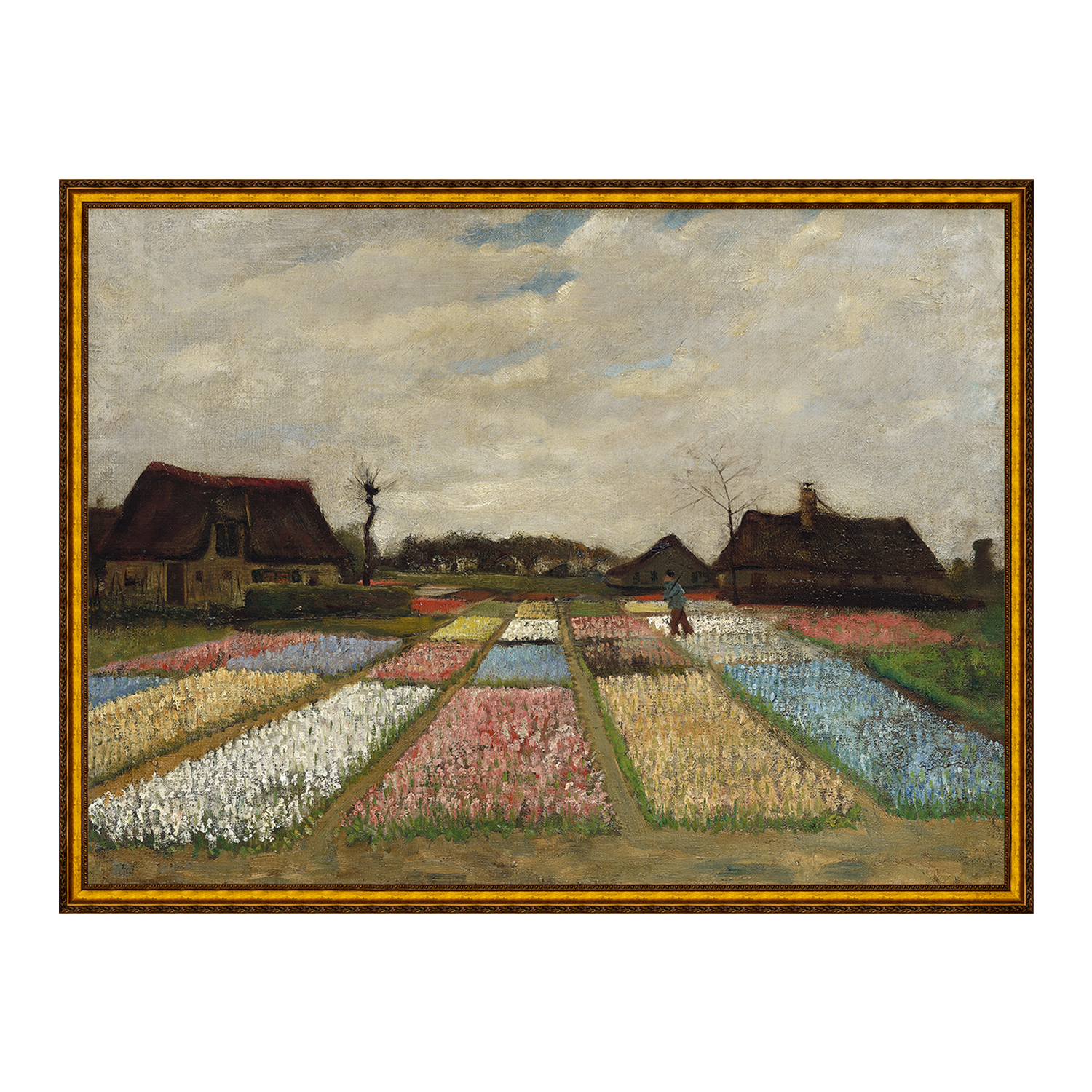 Canteiros de flores na Holanda - Vincent van Gogh