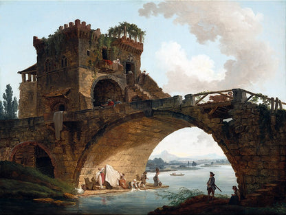 A ponte Salário - Hubert Robert