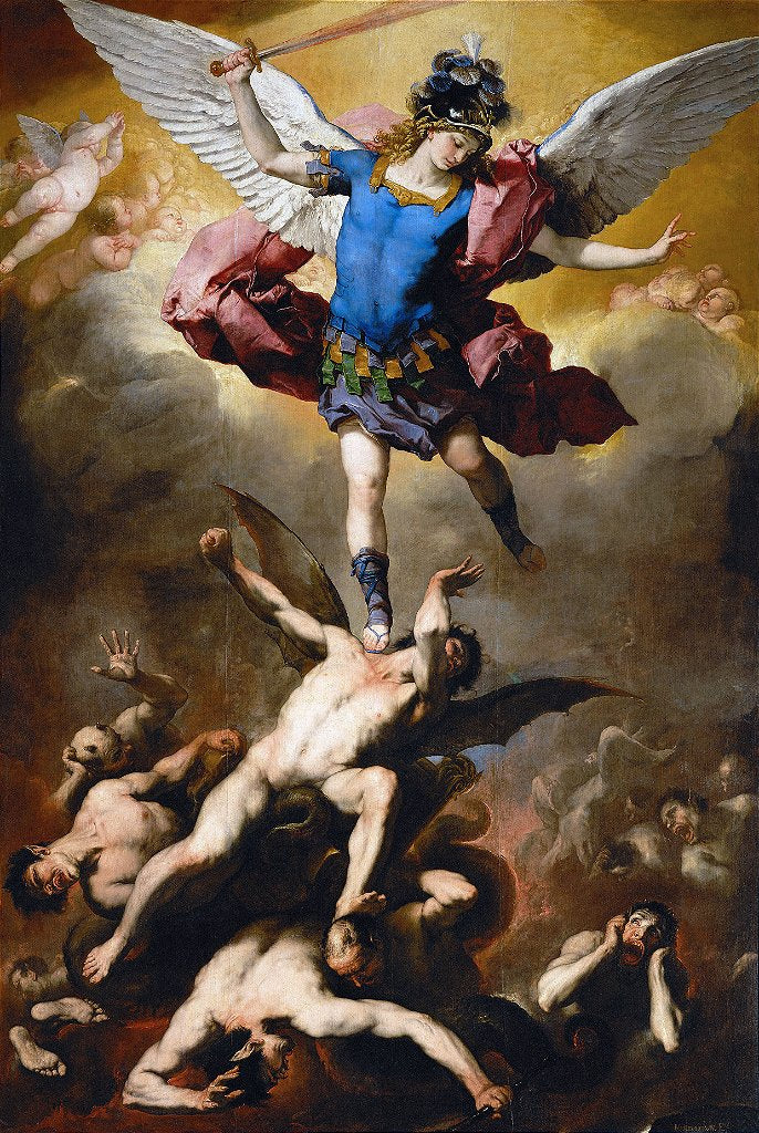A queda dos anjos rebeldes - Luca Giordano