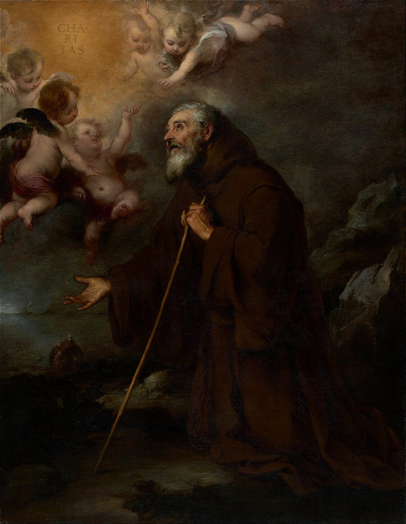 A visão de São Francisco de Paula - Bartolomé Estebán Murillo
