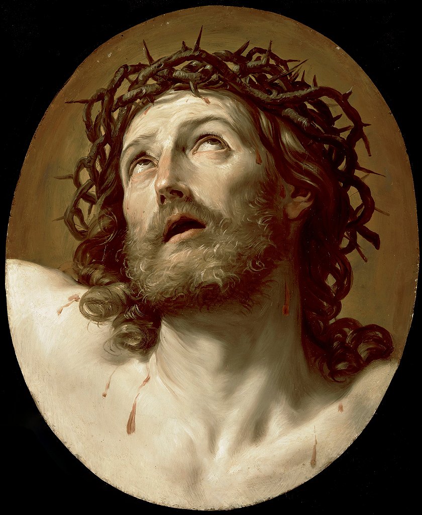 Cabeça de Cristo coroada de espinhos - Guido Reni