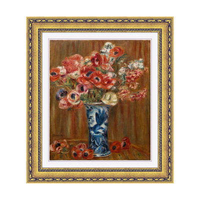 Dourada Floral - Com Passe-Partout