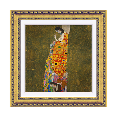 Dourada Floral - Com Passe-Partout