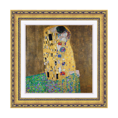 Dourada Floral - Com Passe-Partout