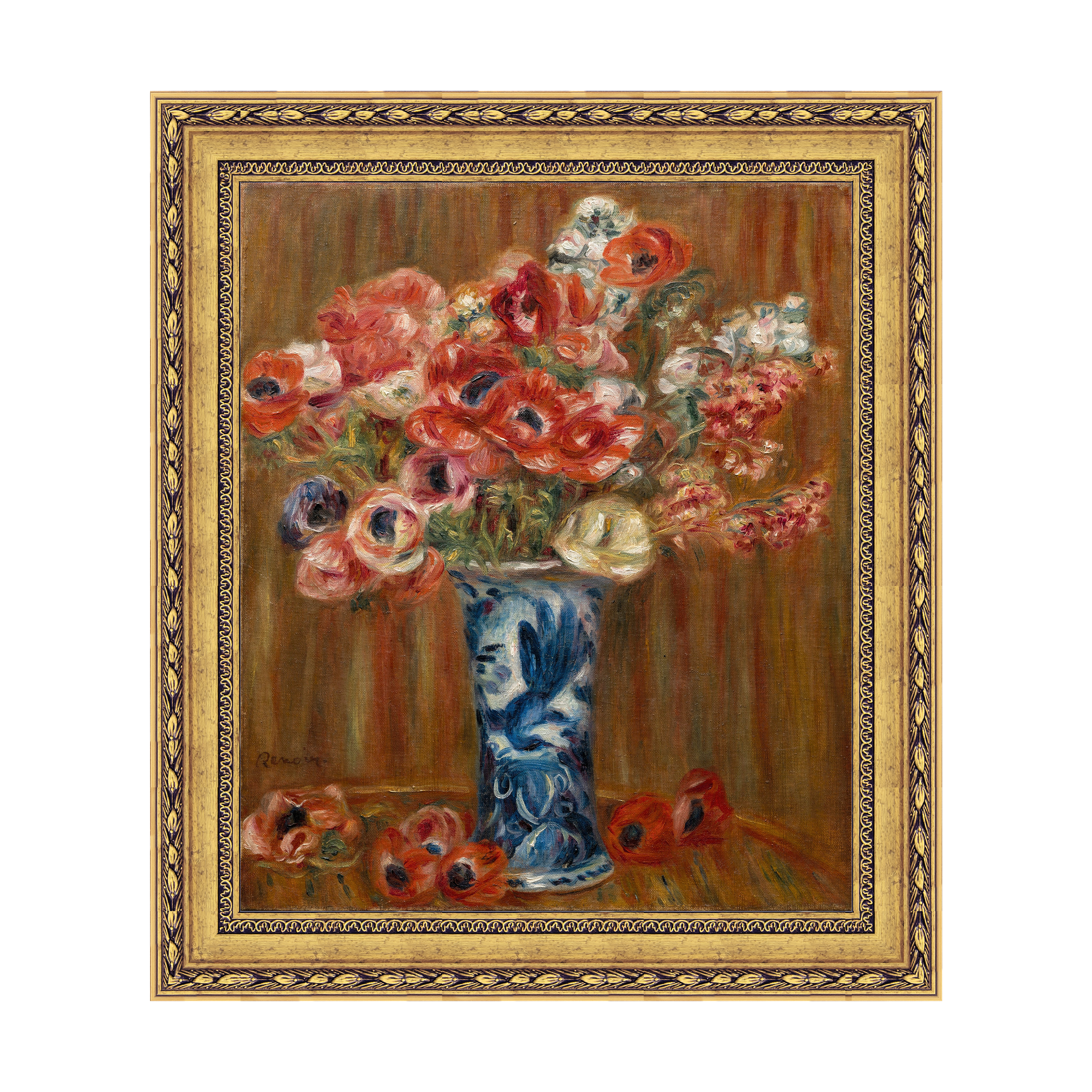 Dourada Floral - Sem Passe-Partout