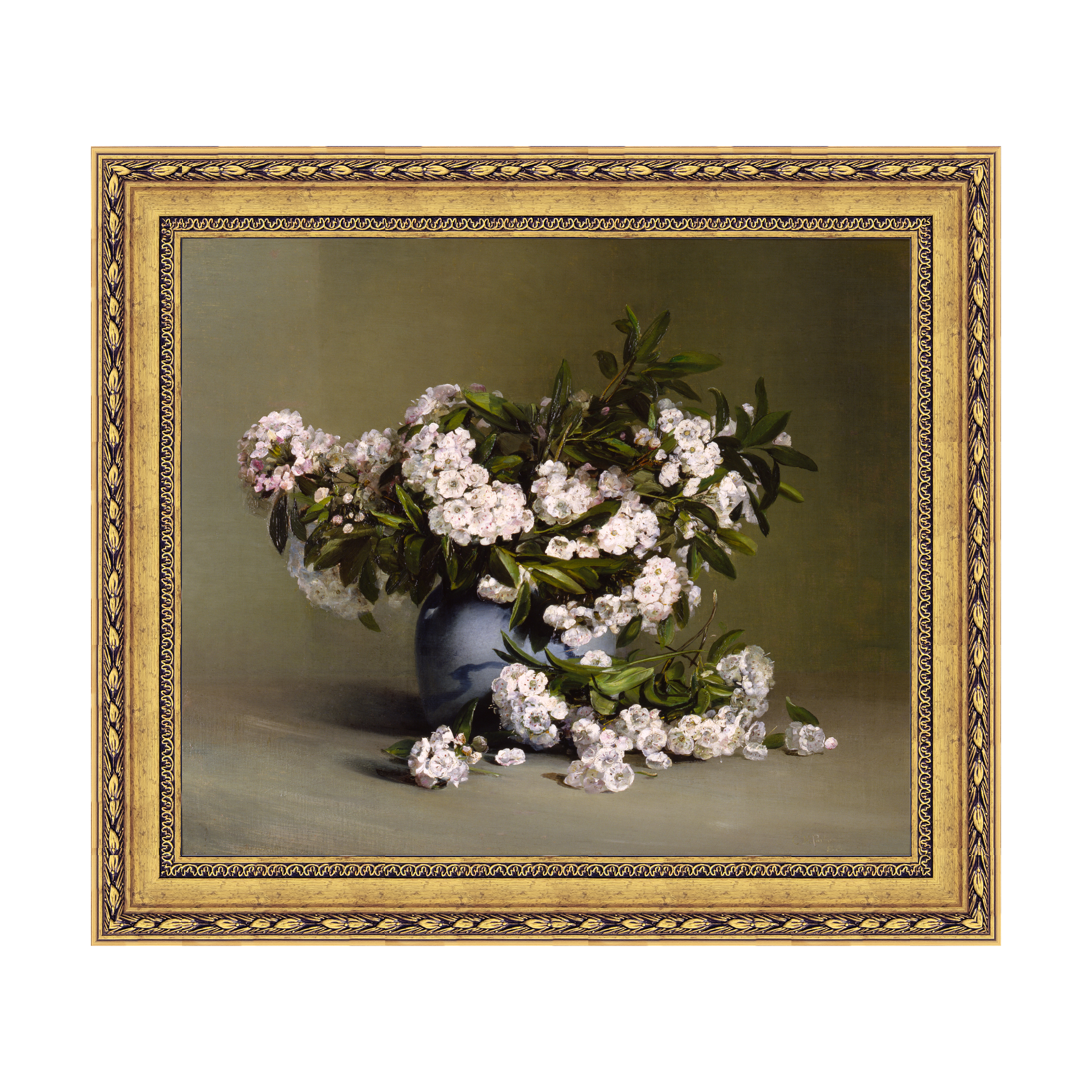 Dourada Floral - Sem Passe-Partout