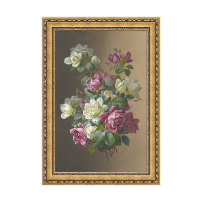 Dourada Floral - Sem Passe-Partout