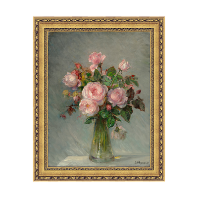 Dourada Floral - Sem Passe-Partout