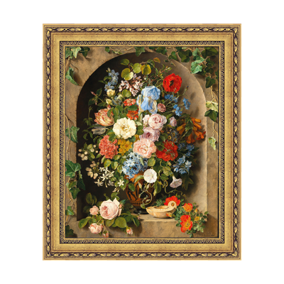 Dourada Floral - Sem Passe-Partout