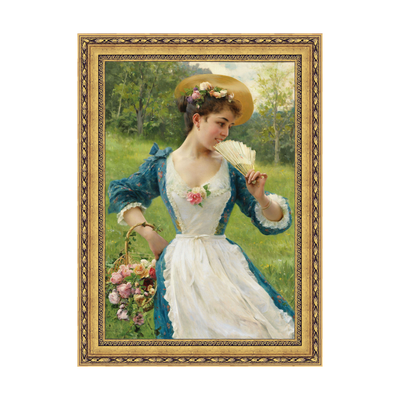 Dourada Floral - Sem Passe-Partout