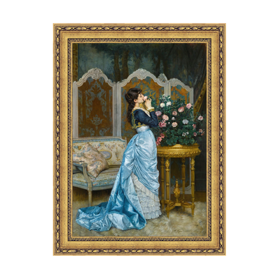 Dourada Floral - Sem Passe-Partout