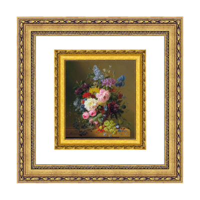 Dourada Floral - Sem Passe-Partout