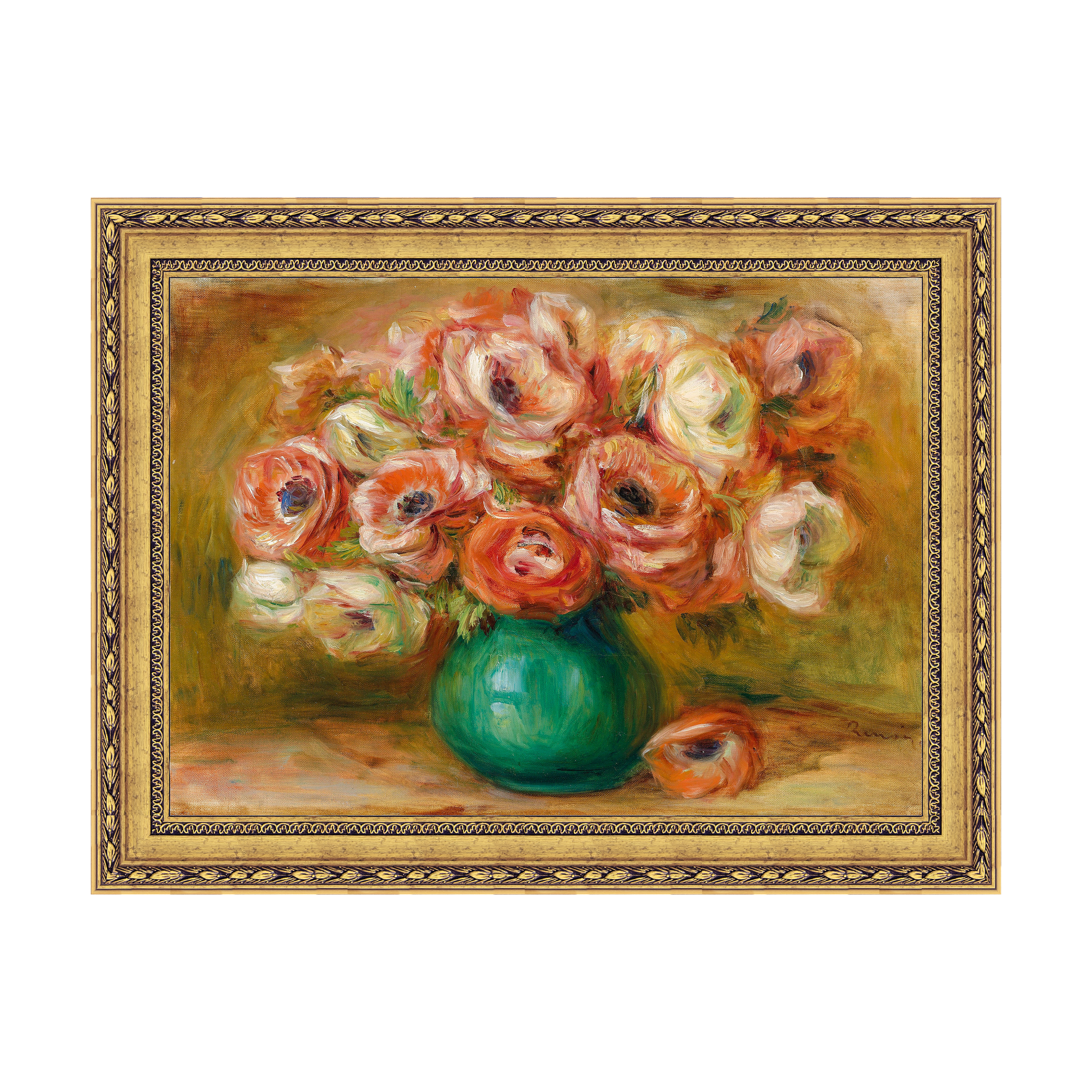 Dourada Floral - Sem Passe-Partout