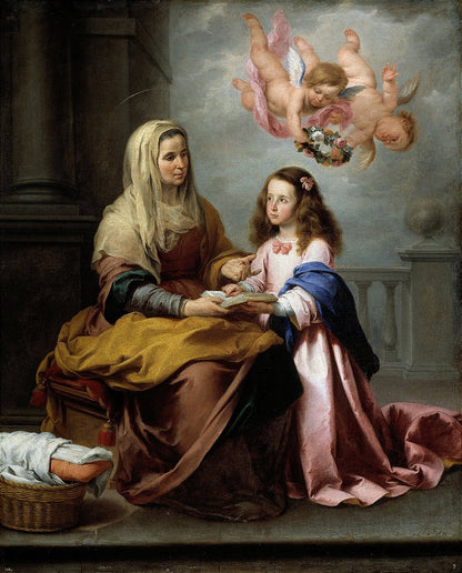 Educação da Virgem - Bartolomé Estebán Murillo