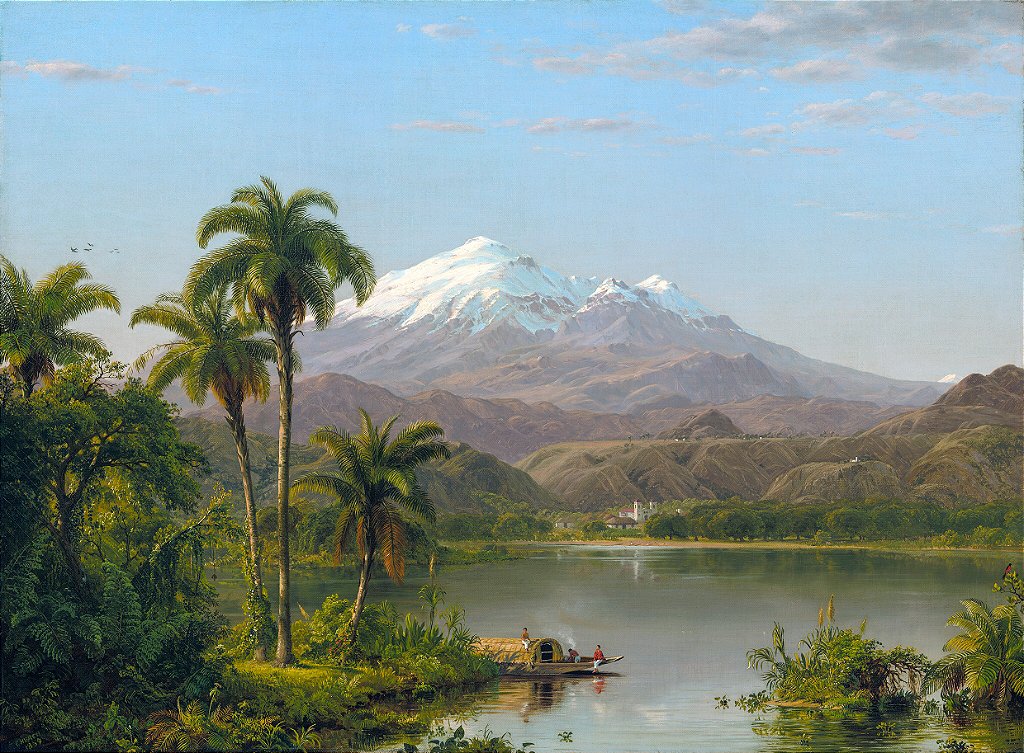 Palmeiras Tamaca - Frederic Edwin Church