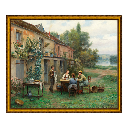 Café no Jardim - Daniel Ridgway Knight