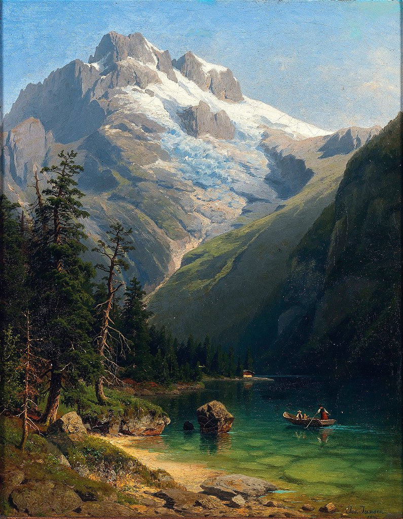 Uma cena no Salzkammergut - Johann Joseph Jansen