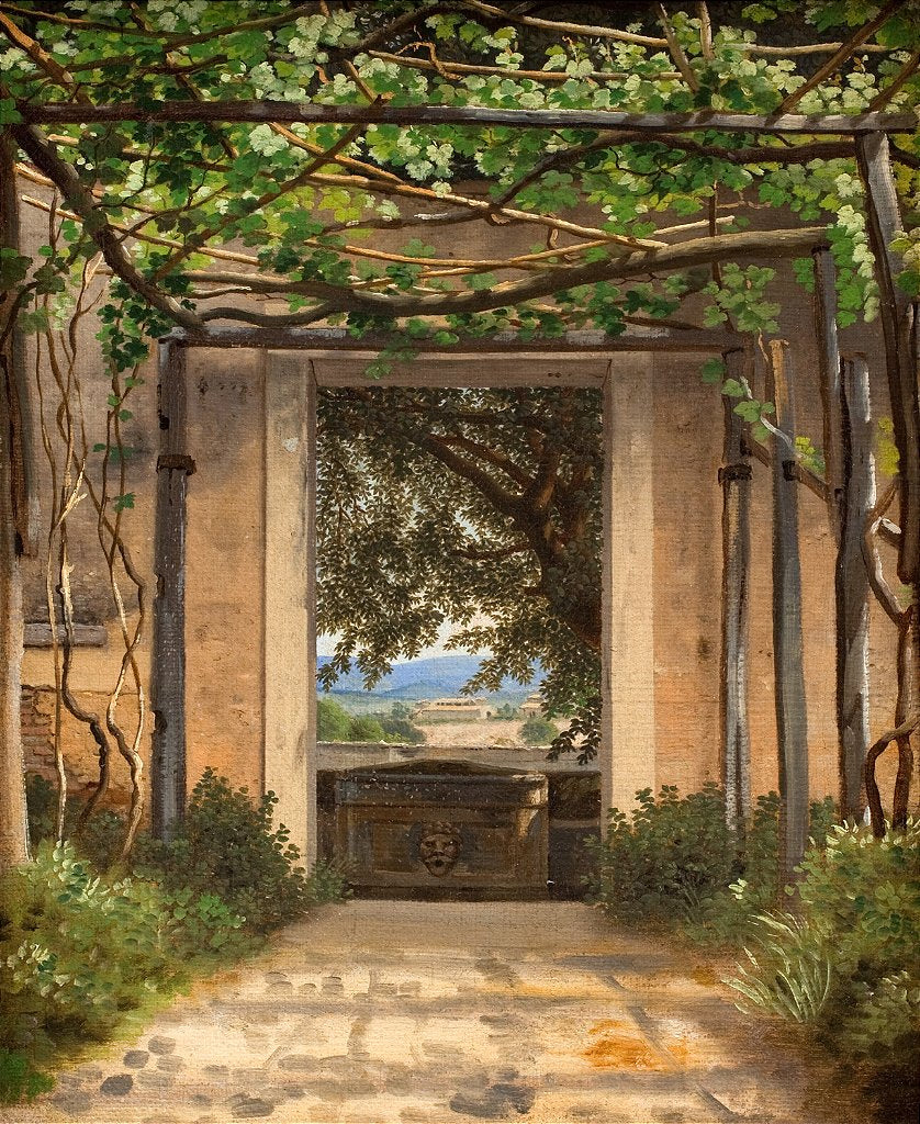Uma Pérgola, Itália (1814 – 1816) - Christoffer Wilhelm Eckersberg