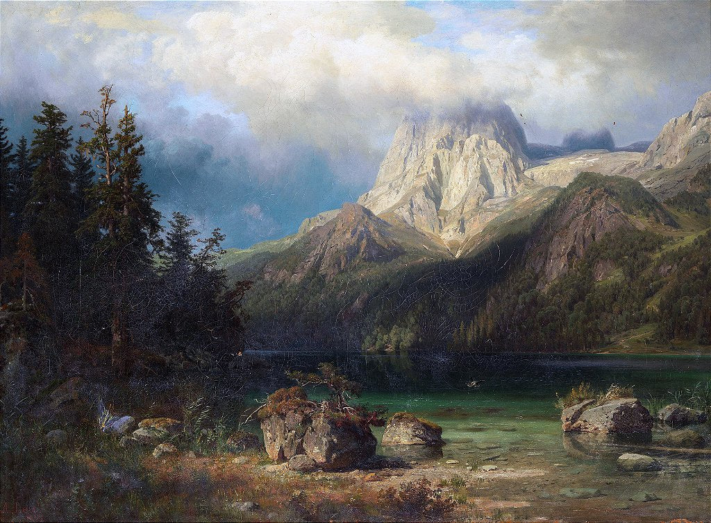 Paisagem urbana (1857) - August Wilhelm Leu